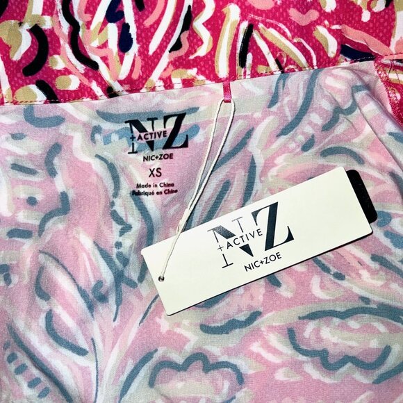 NEW NIC+ZOE Women’s Floral bomber Jacket, Size: XS pink - Picture 7 of 8